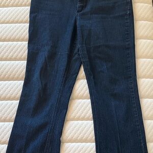 Jones New York Dark Blue Straight Leg Jeans